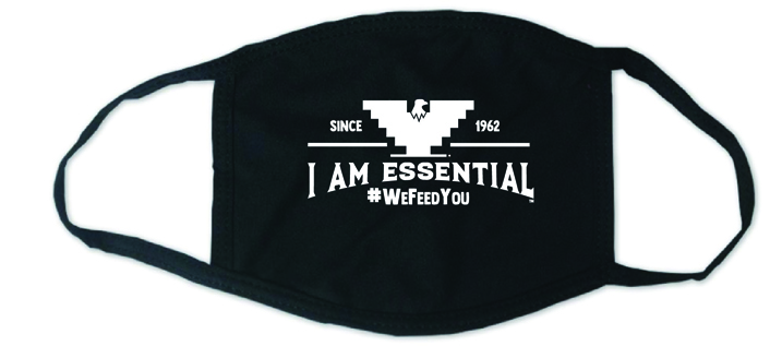 I Am Essential Face Mask in Black