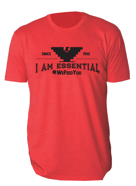 I Am Essential Tee in Red