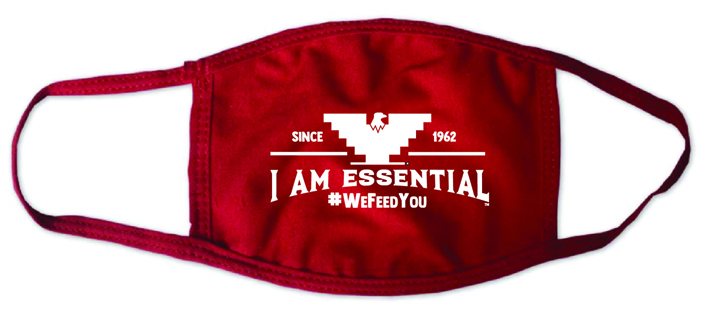I Am Essential Face Mask in Red
