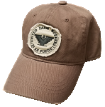 Distressed Brown Cap with Logo Patch